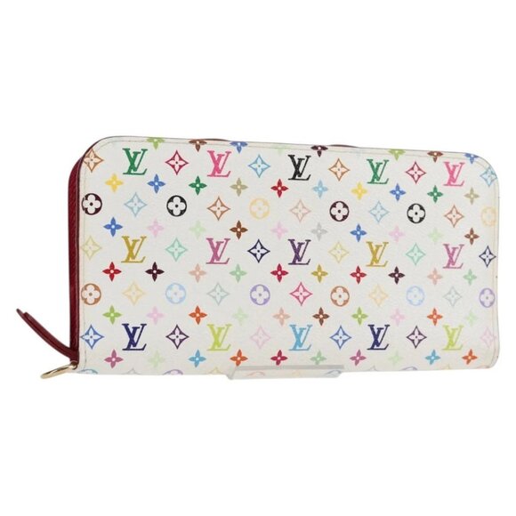 LOUIS VUITTON Multicolor PortefeuilleInsolite Wallet White M93750 Auth 138930V - Picture 1 of 16